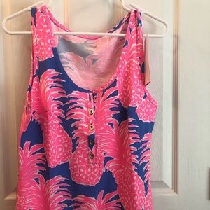 Lilly Pulitzer tank top-Blue Haven Little Flamenco